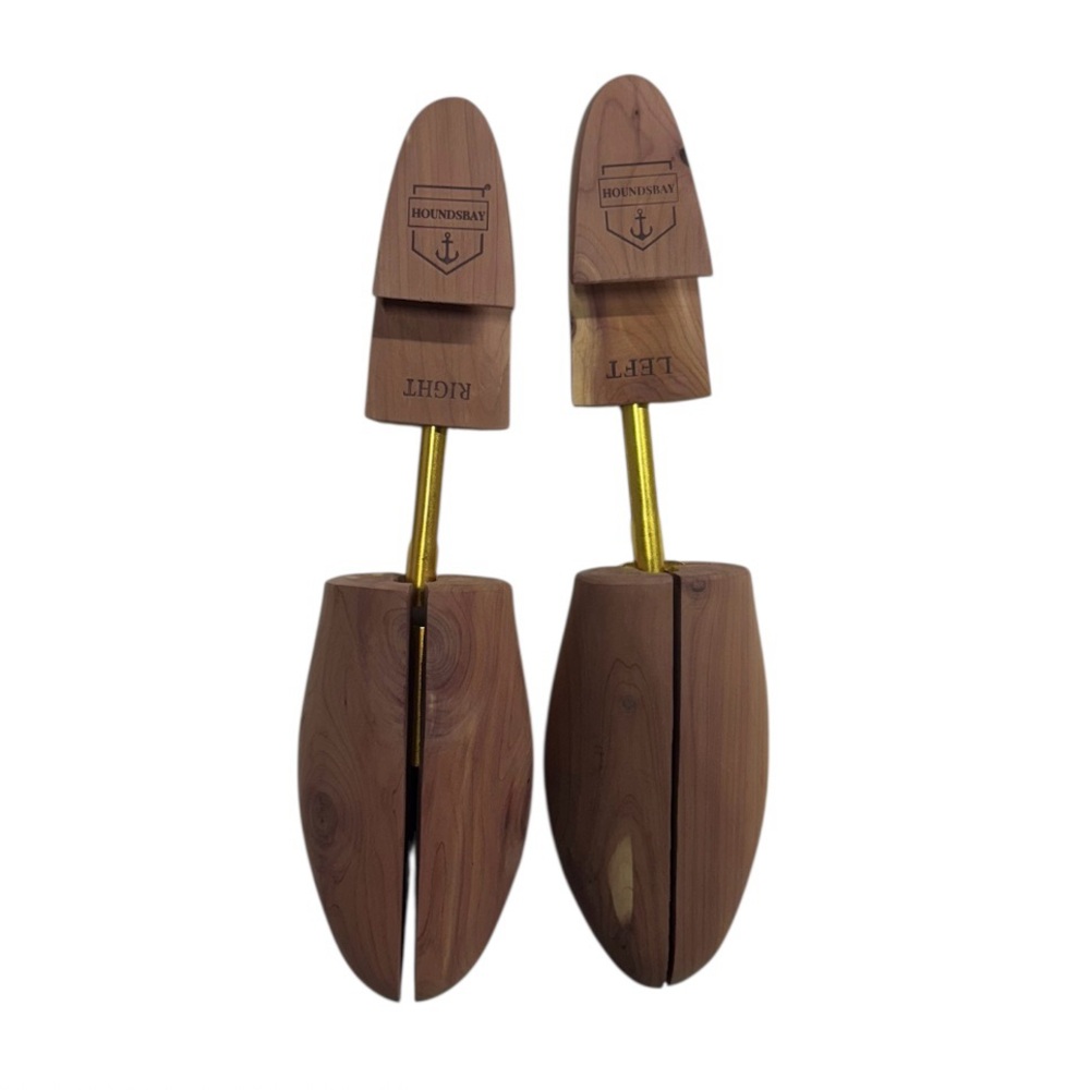 Houndsbay size XXL cedar wood shoe trees made for widening and shaping of shoes!